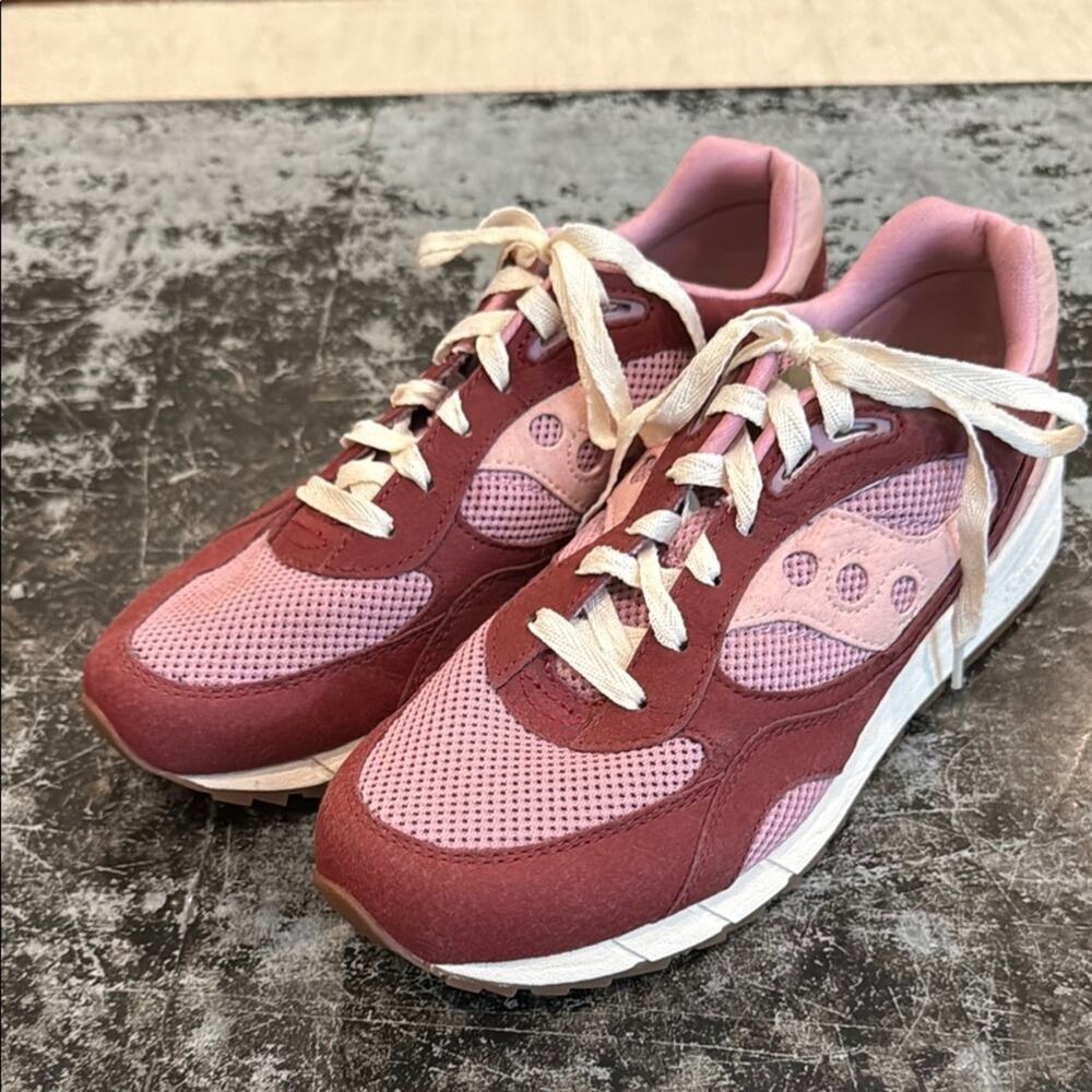 Mens Saucony Burgundy Shadow 6000 Mushroom Pack S70747-2 Sneaker Size 10